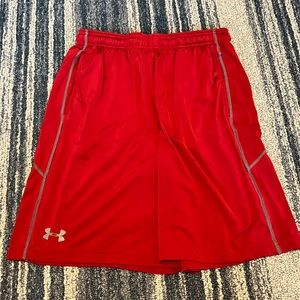 Red Under Armour Medium Shorts